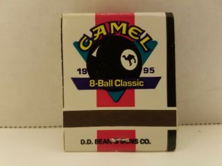 Vintage 1995 Camel Cigarettes 8 Ball Classic Matchbook Full Unstruck Advertiser