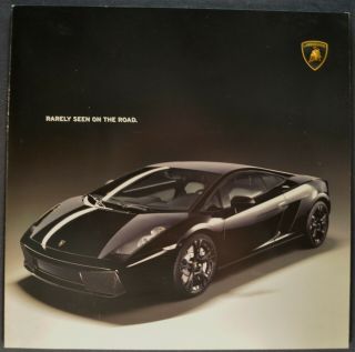 2007 Lamborghini Gallardo Nera Sales Brochure Folder 07