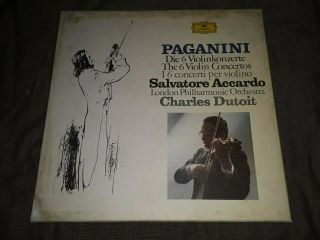 Dgg 2740 121 Ed1 5lp Accardo,  Dutoit,  Lpo: Paganini: The 6 Violin Concertos Nm/m
