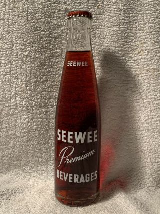 Full 8oz Seewee Beverages Black Cherry Acl Soda Bottle Allentown,  Pa