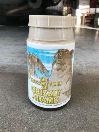 The Life And Times Of Grizzly Adams Thermos Aladdin 1977.  No Top - F