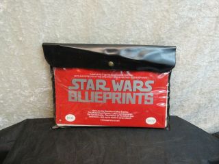 1977 Star Wars 15 Blueprints In Pouch Vintage