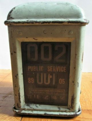 Vintage Public Service Of Jersey Trolley Fare Box Counter