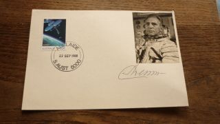 Russian Cosmonaut Lev Dyomin Hand Signed Space Cover
