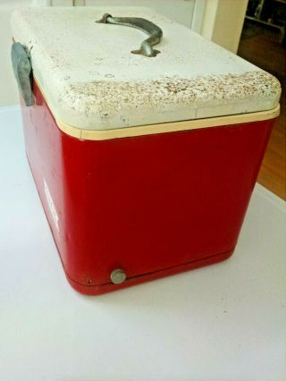 Coca Cola Metal Cooler - VINTAGE - 1960 ' S 16 