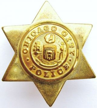 Chicago City Police Mini Wallet Star Badge Retired Obsolete