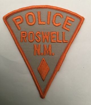 Roswell Police,  Mexico Old Cheesecloth Shoulder Patch