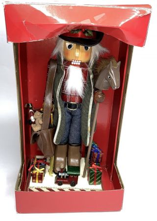 Bombay 2006 Exclusive Christmas Nutcracker Western Santa With Bag Of Toys