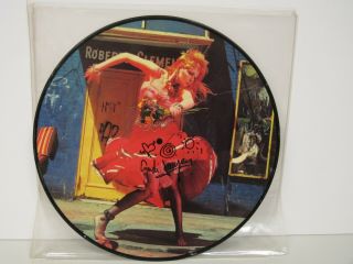 Cyndi Lauper - Signed Autograph Picture Disc - Pop Lp