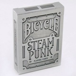 2 Decks Bicycle Steampunk Silver Standard Poker Playing Cards Deck