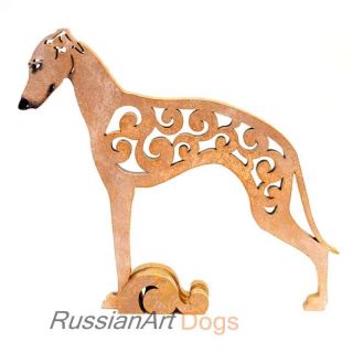 Dog Italian Greyhound Figurine,  Statuette Made Of Wood (mdf),  Statue