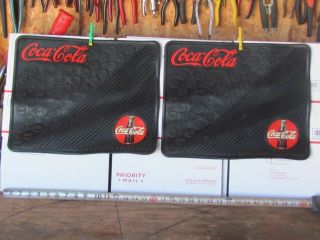0ne Set Of 2 Coca Cola Brand Floor Mats Real (i Have Never Seen Any More)
