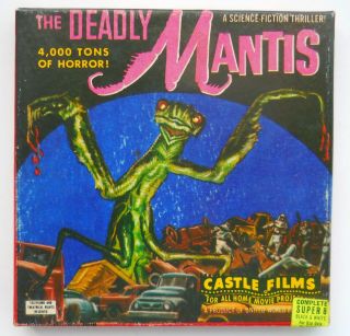 Vintage Horror 8 Film Reel The Deadly Mantis 8mm Sci - Fi Giant Monster B&w