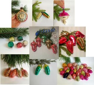 Private Listing For Karenvasta Set Of 52 Christmas Glass Ornament Vintage Ussr
