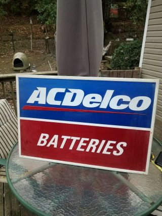 Ac Delco Batteries Metal Sign 24 " X36 "