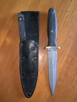 Vintage Usa Blackjack Applegate Fairbairn Commando Dagger Fighting Knife,  Sheath