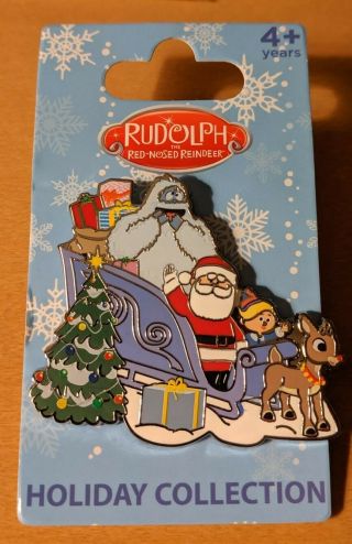 2019 Rudolph The Red - Nosed Reindeer Santa Sled Pin Christmas Seaworld