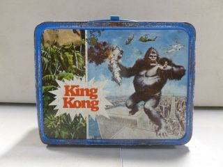 1977 Thermos King Kong Metal Lunch Box