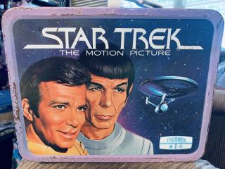 Vintage Star Trek The Motion Picture Tmp Metal Lunch Box 1979