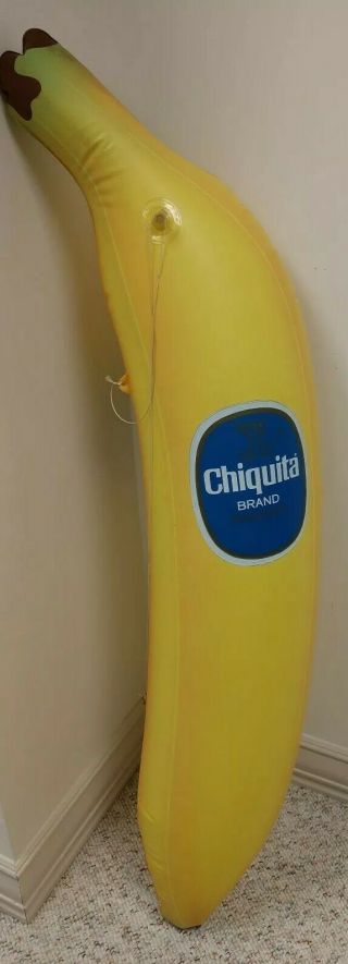 Xl Vintage Blow Up Inflatable Chiquita Brand Banana Advertising Sign Circa 60s