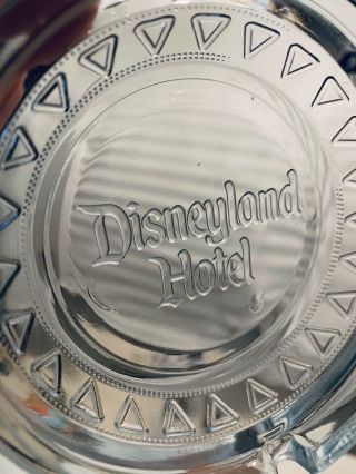Outstanding Vintage Disneyland Hotel Light Blue Glass Ashtray