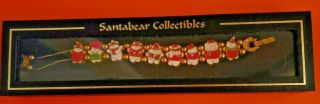 Vintage Santabear Collectibles Slide Charm Enamel Bracelet In Dayton 