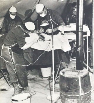 Wwii 8x10 M.  A.  S.  H.  Unit Surgery During The War Vintage