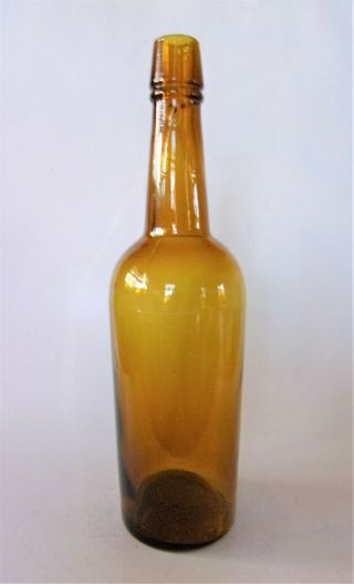 Bright Yellow Amber 3 Piece Mold Whiskey