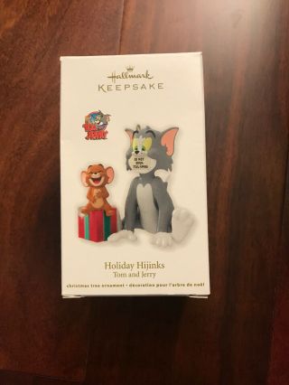 Hallmark 2012 Tom And Jerry Ornament Holiday Hijinks Nwt/mib