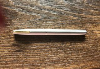 Sheaffer Imperial White Dot Matte Sterling Silver And Gold Fountain Pen
