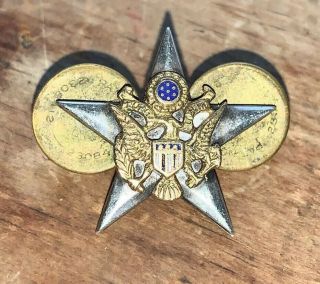 Wwii Us Army General Staff Corps Officer Insignia Sterling