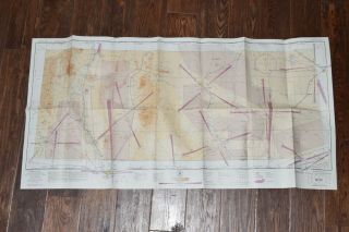 1943 Roswell Area Sectional Aeronautical Chart Pilot Map Wwii Us Army Air Corps