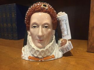 Royal Doulton Character Jug Of Queen Elizabeth 1st - Artist Signed And Numbered