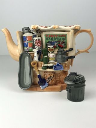 Vintage Paul Cardew Design Hardware Market Stall Novelty Collectible Teapot 93’