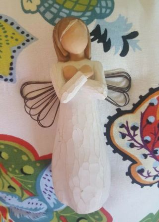 Susan Lordi Willow Tree Angel Figurine " Sign For Love " 6 "