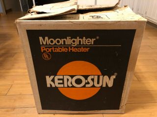 Vintage Kerosun Moonlighter Heater Kerosene Portable Space Fired Heater 8700btu