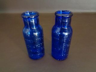 Vintage Cobalt Blue Bromo - Seltzer Bottles (cat.  1a067)