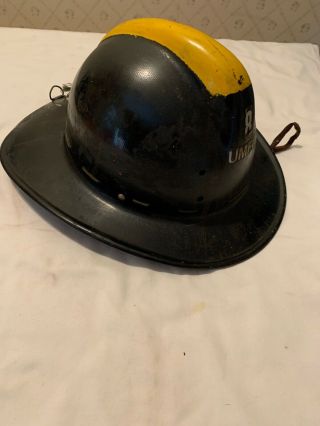 Vintage Antique Msa Skullgard Fireman Helmet,  Fiberglass