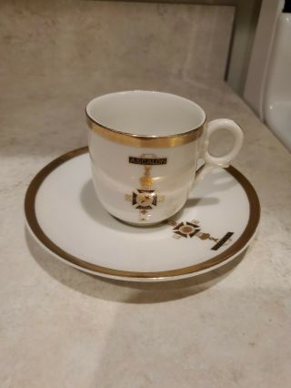 Vintage Masonic Ascalon Commandery Pittsburgh,  Pa No 59 Cup And Saucer
