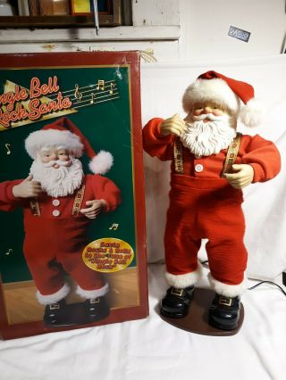 Vintage Christmas Jingle Bell Rock Santa Claus Animated Dancing Musical Hips