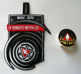 Oa Order Of The Arrow 2015 Noac Participant Delegate Patch & Pin