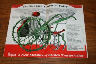 Standard Engine Co Standard Garden Tractor Colorful Sales Brochure
