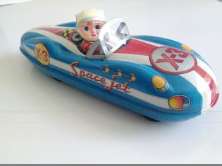 Tin Toy - Race Car - " Space Jet - X - 3 "