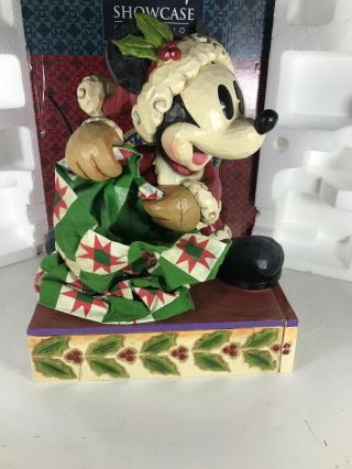 Disney Traditions Jim Shore Enesco Bundle Of Holiday Cheer Mickey