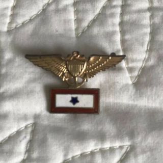 Old Wwii Us Navy Sweetheart Pin Sterling,  Man In Service