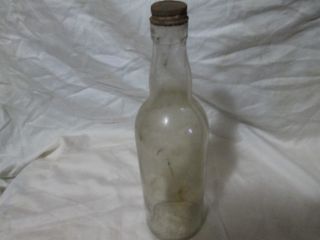 Vintage Old 4/5 Quart Wine Bottle With Rusted Lid