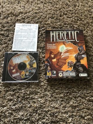 Heretic (pc,  1994) Shareware Game Vintage Raven Doom