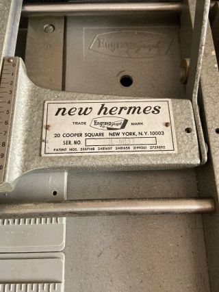 Vintage Hermes Engravograph Engraving Machine,  The Motos 3