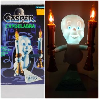 1996 Casper The Friendly Ghost Candelabra Light Up Candles Trendmasters