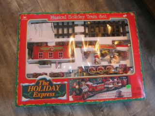 The Holiday Express Musical Holiday Train Set Animated Christmas Train 1996